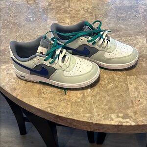 Nike Kids Shoes - White and Blue